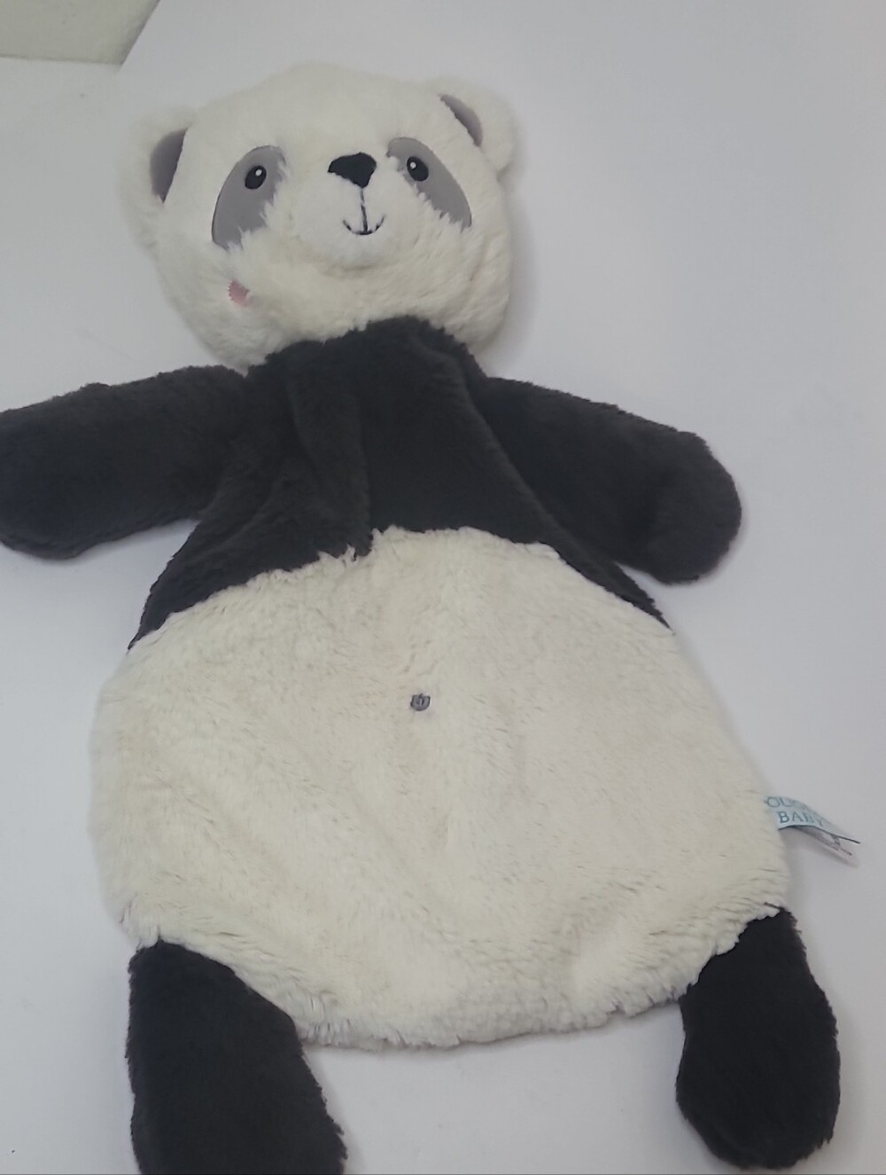 Douglas Baby Panda Plush Comfort Lovey - Black & White
